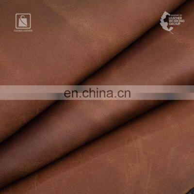 Full Grain Sustainable 100% Vegetable-Tanned Beautiful Drum Stuffed Buffalo Genuine Leather