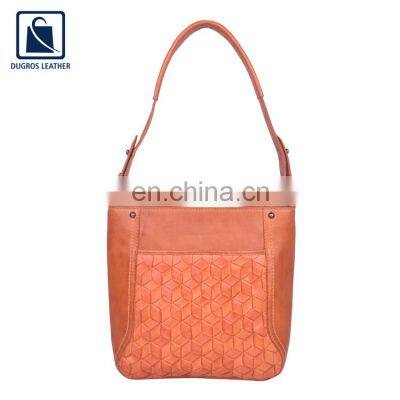 Bulk Quantity Manufacturer of Eye Catching Design Fashion Designer Genuine Leather Genuine Leather Handbag for Sale