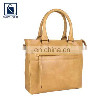 Indian Supplier of Good Quality Top Selling Stylish Look Luxury Women Genuine Leather Handbag for Wholesale Purchase