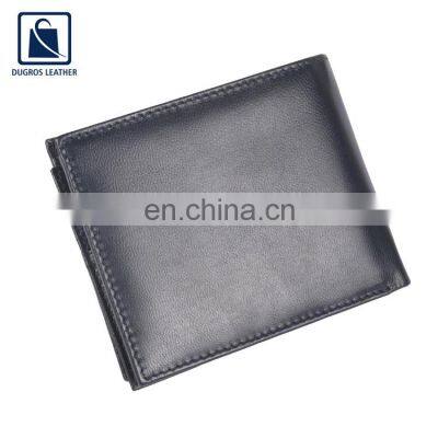 Factory Direct Sale New Arrival Unique Design Polyester Lining Material Genuine Leather Men Wallet at Reliable Market Price