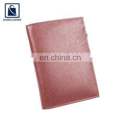 Elegant Design Attractive Pattern Nickle Fitting Button Closure Type Style Genuine Leather Men Wallet from India