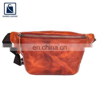 2022 New Arrival High Quality Stylish Fashion Designer Cotton Lining Material Genuine Leather Waist Bag for Women