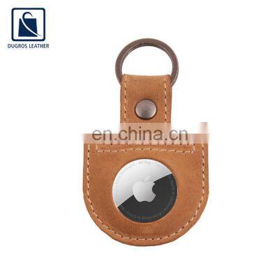 Anthracite Fitting 2021 Latest Arrival Premium Quality Luxury Fashion Style Unisex Genuine Leather Airtag Key Chain