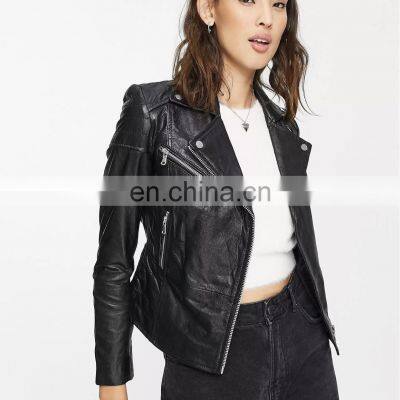 Hot Selling Leather Winter Jacket Top Quality Original Leather Winter Jacket Women jacket