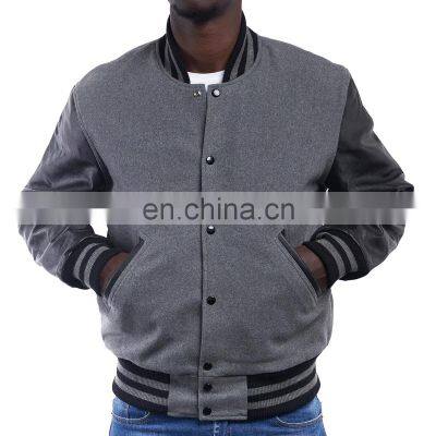 Custom Made Plain Satin College Varsity Jacket/ Letterman Varsity Jacket / Baseball Varsity Jacket