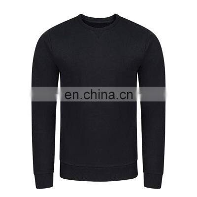 Customize Crewneck Simple Sweat Shirts For Men's Casual Pullover Without Hoodies Style Zipper