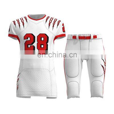 Wholesale custom made new arrival sublimated american football uniform adults american football uniform