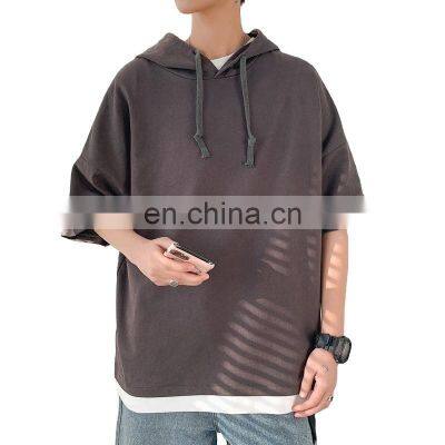 Latest Design 2022 Fashion Style Half Sleeve Men's Hoodie