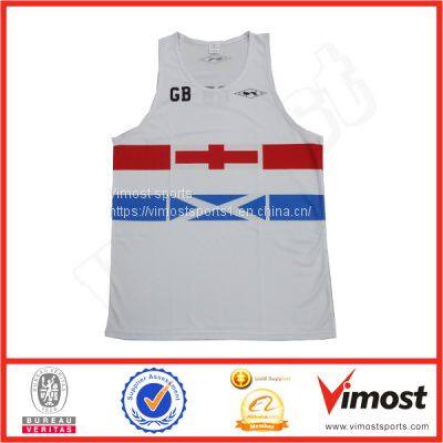 Customized Sublimation Running Singlet of Round Neck of New Style