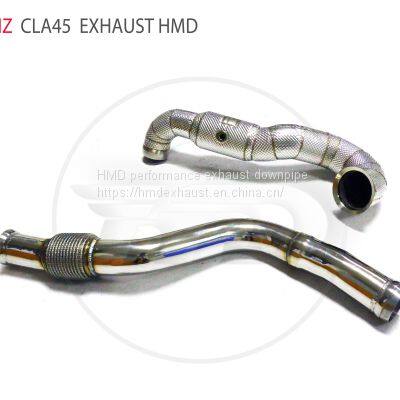 Exhaust Manifold Downpipe for Benz CLA45 Car Accessories With Catalytic converter Header Without cat pipe whatsapp008618023549615