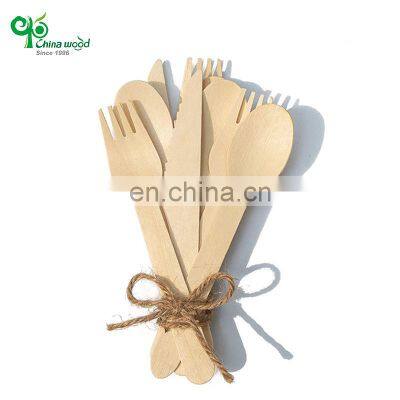 Yada Chinawood Biodegradable Customised 205Mm Chinese Soup Spoons Kitchen Utensils Set Wooden Cutlery With Wooden Handle