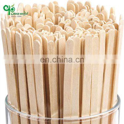 Yada Eco-Friendly Biodegradable Disposable Individually Paper Wrapped Wooden Coffee Stirrer Sticker Tea Stir Stick