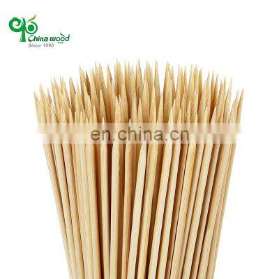 Yada Biodegradable natural food bbq bamboo food barbecue stick skewer sets bamboo skewers 30cm