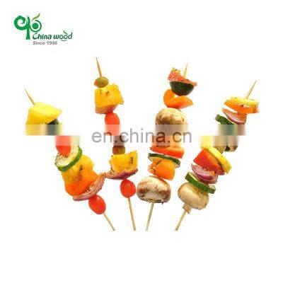 Yada Wholesale Biodegradable Disposable Camping Bamboo Wooden BBQ Skewers Meat Tool Barbecue