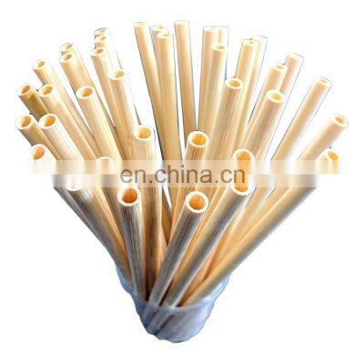 Yada High Quality 180/200mm Resistant Reusable Bamboo Straws Drinking Wines And Drinks Wooden Bamboo Straw