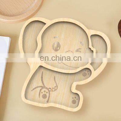 Cheap bamboo daycare fibre divider partition corn and dessert sushi tapas organic dinner reusable kitchen plate & bowls set