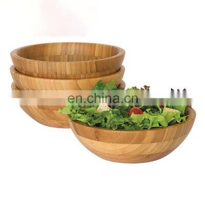 friendly spun candy bamboo wooden serving lunch plates and bowls fiber mixing fiber antique natural large shallow bowl set