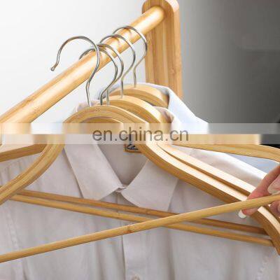 Wooden Suit Clothes Hanger Non Slip Hotel Custom Hangers Trousers Rack for Pants Hangers With Logo