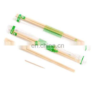 Japanese Tensoge Bamboo Chopsticks with OPP Wrapper Custom Printed Design