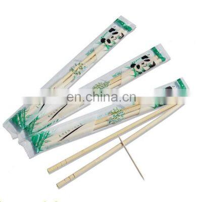 Disposable Cheap Price Bamboo Chopsticks Round Style with OPP Plastic Wrapper