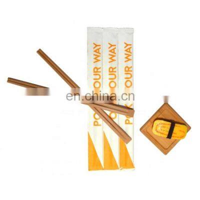 Factory Direct 100% Natural Carbonized Tensoge Bamboo Chopsticks Custom Print Chopsticks