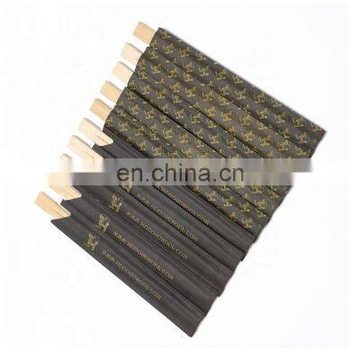Personalized Take-away Sushi Bamboo Disposable Chopsticks Packed in Open Paper Sleeve