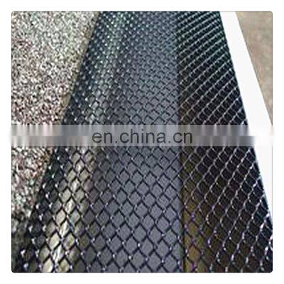 Aluminum expanded gutter brush leaf guard