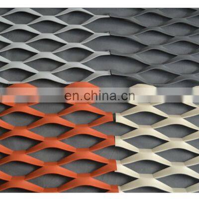 Custom Size Powder Coating expanded metal mesh grill thick expanded metal mesh