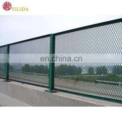 Powder coated expanded fence mesh