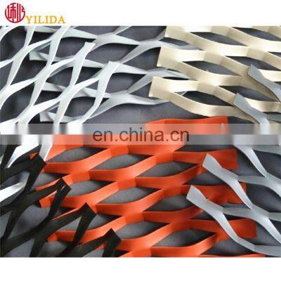 Best Price Decorative Aluminum Expanded Metal Black Silver Gold White Diamond Mesh