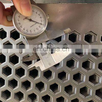 Galvanized Hexagonal perforated metal Mesh