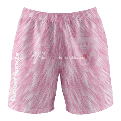 2022 New Style Sublimated Shorts of Pink Color Customize for You