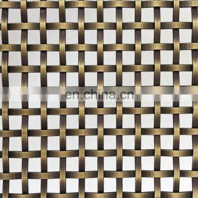 Architectural Stainless Steel Crimped Mesh Decorative 304ss Woven Wire Metal Mesh Panel for Cabinet Doors