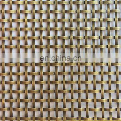 Antique brass decorative wire mesh panels