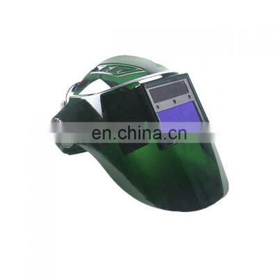PP material solar powered half protection welding helmet