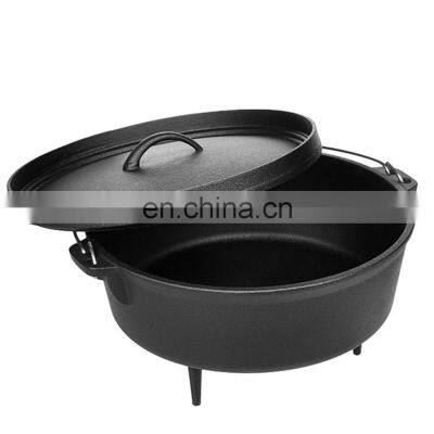 cooking pot outdoor dutch oven, cast iron cauldron, iron casting camping pot