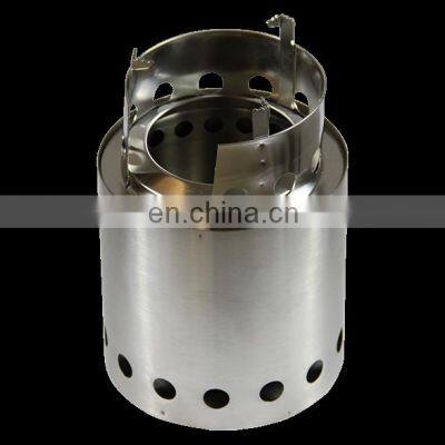 Mini stainless steel outdoor windproof portable camping gas stove