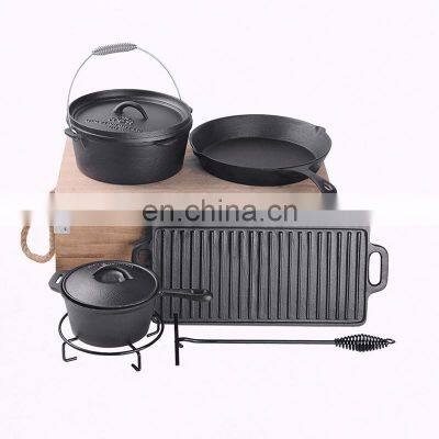 Cheap Big Oven Cook Camping Cast Iron Small Crucible Stock Shrimp Pot Stand