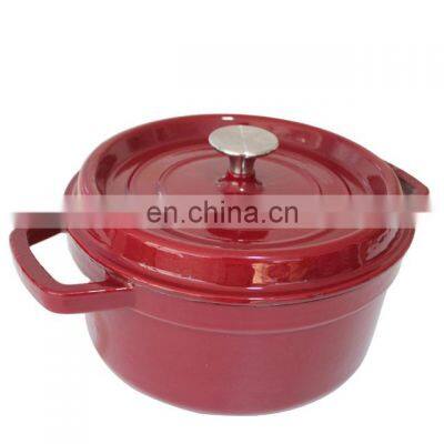 High quality enamel cast iron pots set of pots cookware set kitchen
