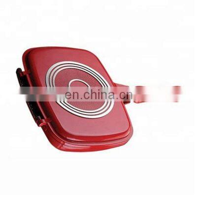 Double side cookware fry pan double side grill pan