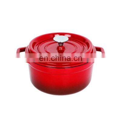 Cast iron pots enamel insulated food warmer pot casserole