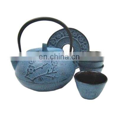 Cast iron 500ml tea cup saucermetal european nordic magic tea pot
