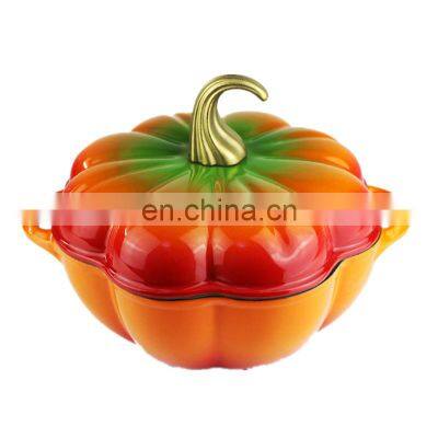 Home cast-iron enamel casseroles pumpkin pot