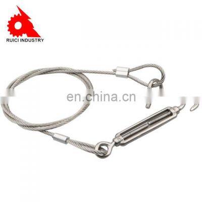 Galvanized wire rope rigging hardware die cast stainless steel turnbuckles eye and hook