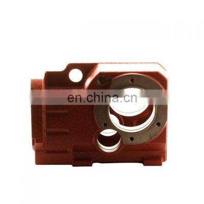 Cast iron chain and sprocket gearbox housing