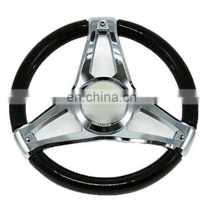OEM Stainless Steel Marine hardware 3 Spoke Boat Steering Wheel