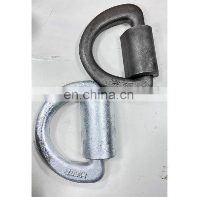 Factory direct high strength 50t forged galvanized boats D Ring