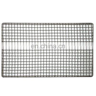 2022 reusable BBQ grilling net made by 304 stainless steel cheap price for camping picnic