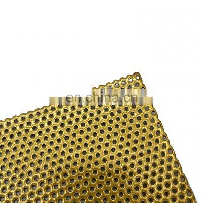 Interior decorative perforated sheet aluminum mesh wall panel