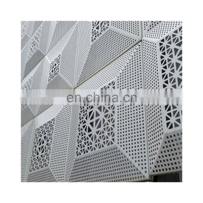 Decorative curtain wall panel mesh perforated metal mesh